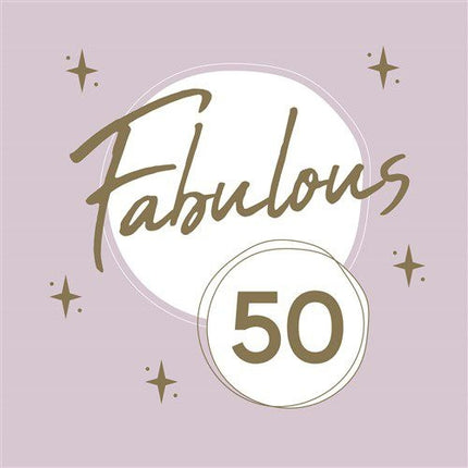 50 Years Napkins Gold Pink 33cm 20pcs