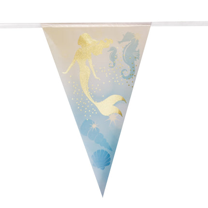 Guirlandes de sirènes en papier d'aluminium 4m