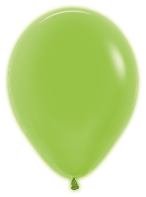 Ballons de baudruche vert fluo 30cm 50pcs