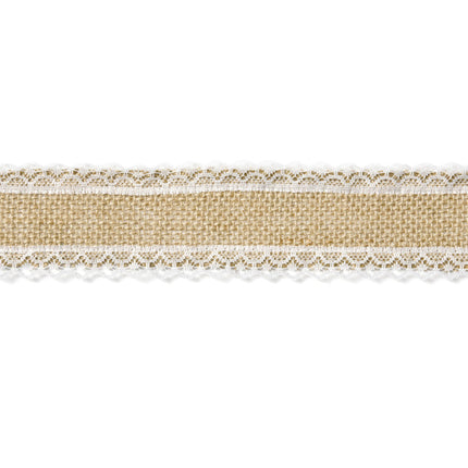Ruban de toile de jute Dentelle 5cm 5m