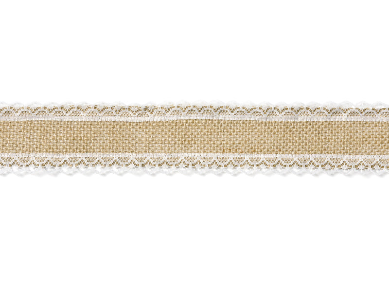 Ruban de toile de jute Dentelle 5cm 5m