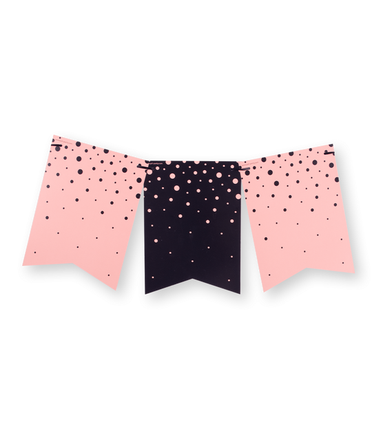 Guirlande rose noire 6m