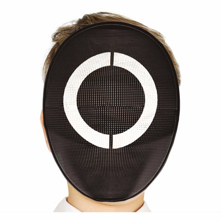 Masque noir Cercle blanc