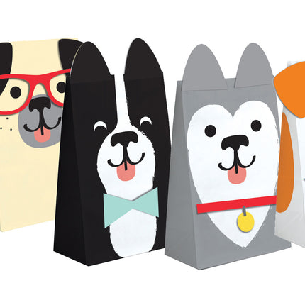 Sacs de fête Chiens 20cm 8pcs