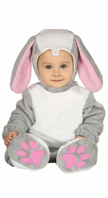 Onesie Rabbit Baby Grey