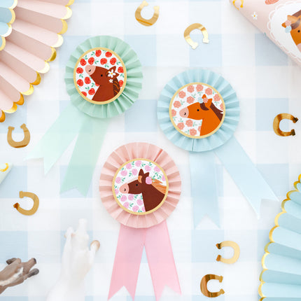 Rosette de cheval 3pcs