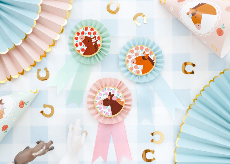 Rosette de cheval 3pcs
