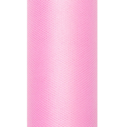 Rouleau de tulle rose clair 30cm 9m
