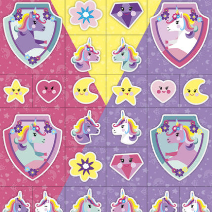 Autocollants pailletés Licorne