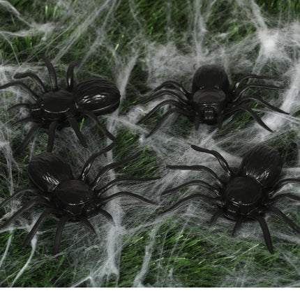Set d'araignées d'Halloween 10cm 4 pièces
