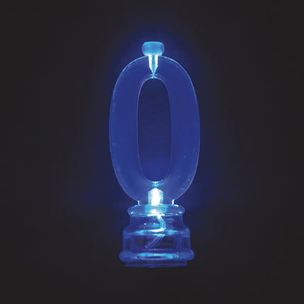 Décor de gâteau Figure 0 Eclairage 13cm 5 pièces