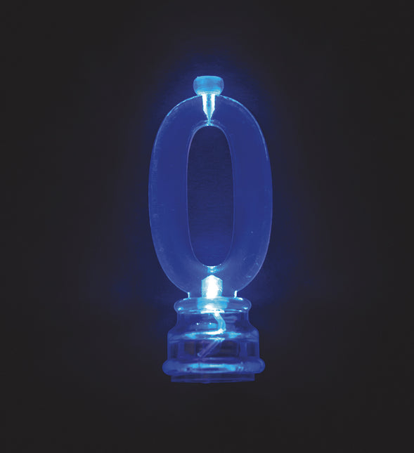 Décor de gâteau Figure 0 Eclairage 13cm 5 pièces