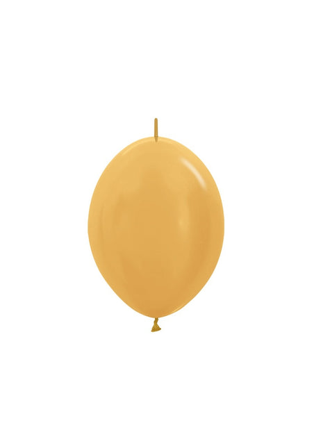 Ballons de baudruche Or Métallique 15cm 50pcs