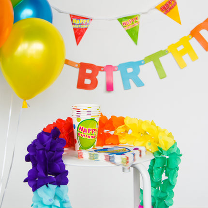 Serviettes de table 25cm 16pcs Happy Birthday Balloons