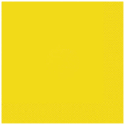 Serviettes de table jaunes 20pcs
