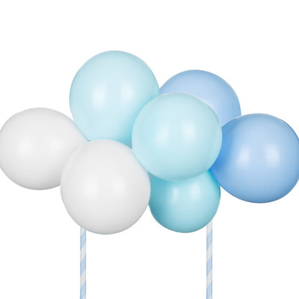 Dessus de gâteau bleu Ballons 29cm