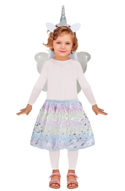 Costume de fille licorne 3 pièces