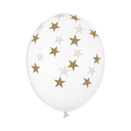 Ballons de baudruche transparents Étoiles d'or Translucide¬†