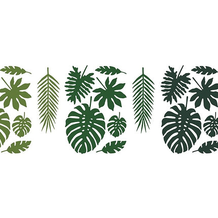 Ensemble de décoration Hawaii Feuille de palmier 21 pièces