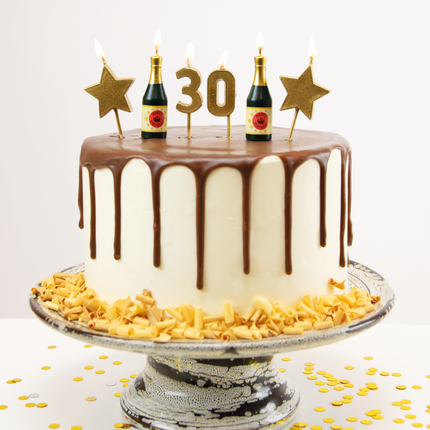 Bougies 30 ans Champagne 17.5cm
