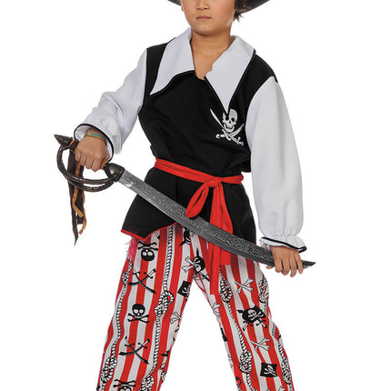 Costume de pirate Noir Blanc Garçon
