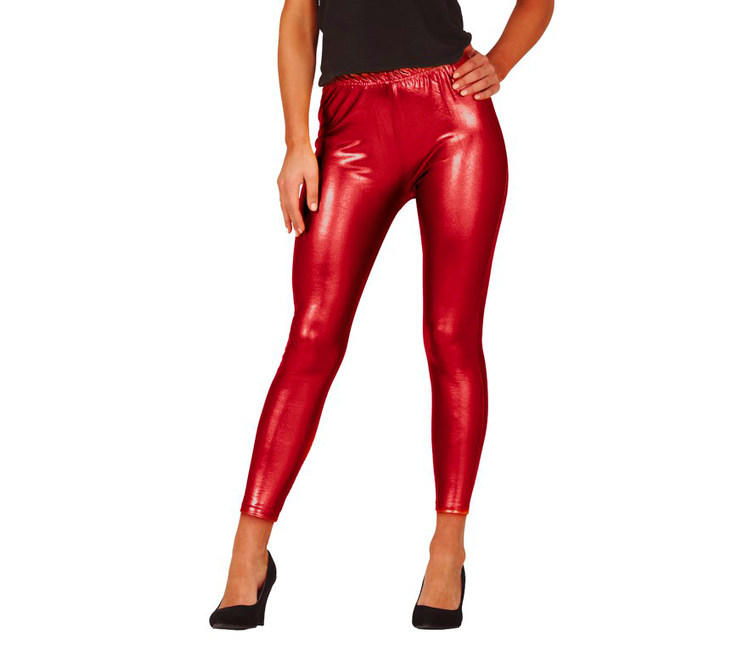 Legging rouge métallisé 1m