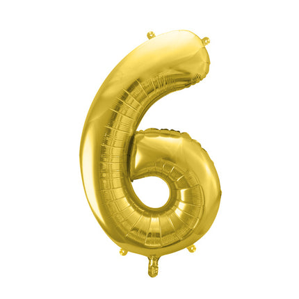 Ballon à figures de 6 ans Or vide 72cm