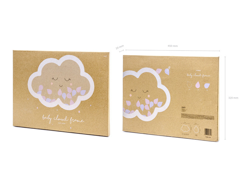 Livre d'or en bois Nuage 43cm