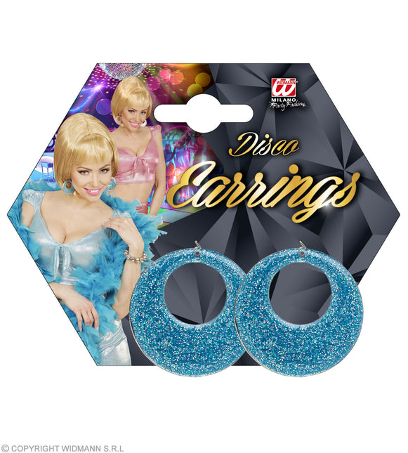 Boucles d'oreilles bleues