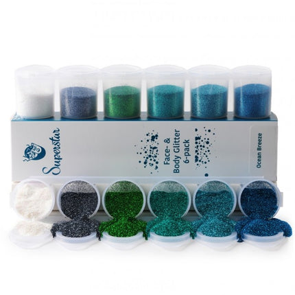 Paillettes colorées Ocean Breeze 6pcs