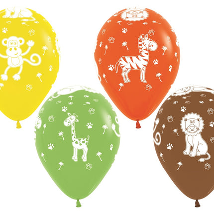 Ballons Jungle Animals Mix 30cm 25pcs