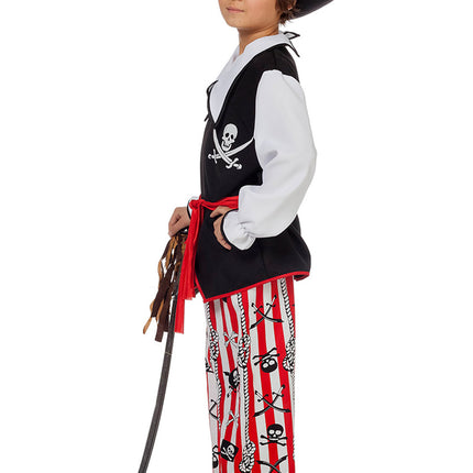 Costume de pirate Noir Blanc Garçon