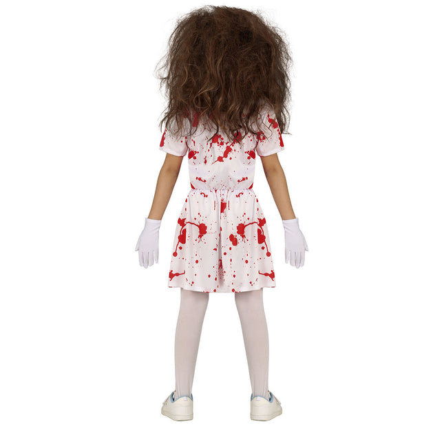 Costume d'Halloween de sœur fille sang