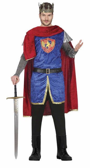 Costume de roi bleu homme