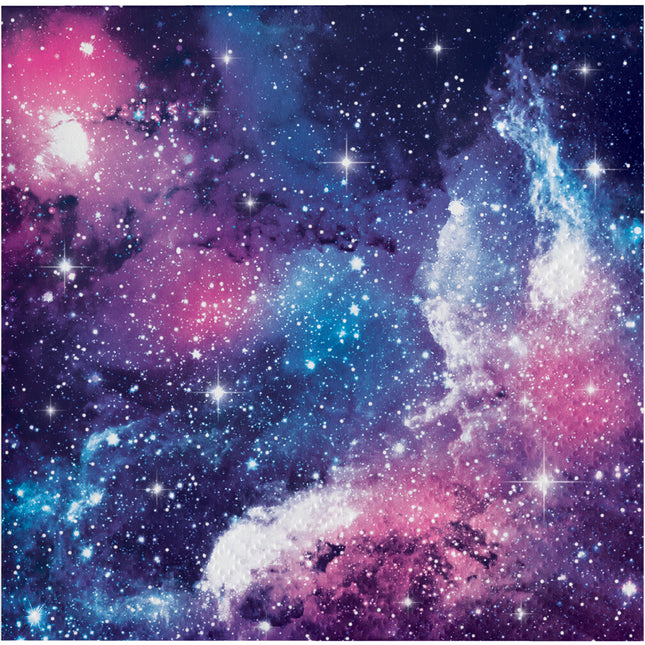 Serviettes de table pour la fête de l'espace 25cm 16pcs