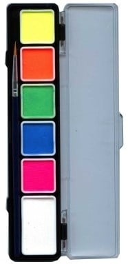 Hobby Palette d'aquarelle couleurs néon 6gr + 3gr 5pcs