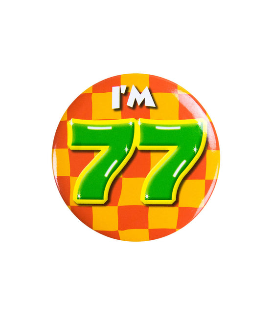 Je suis 77 Bouton 77 ans 5.5cm
