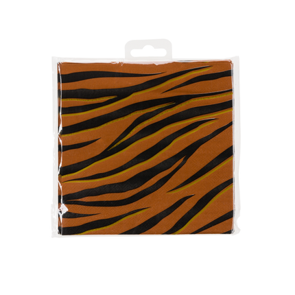Serviettes de table Tigre 33cm 16pcs