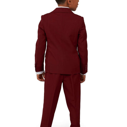 Garçon en costume rouge bordeaux <tc>OppoSuits</tc>