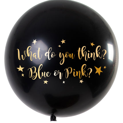 Ballon révélateur de genre fille métallique 90cm