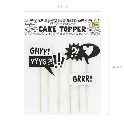 Décor de gâteau Monster 20.5cm 6pcs