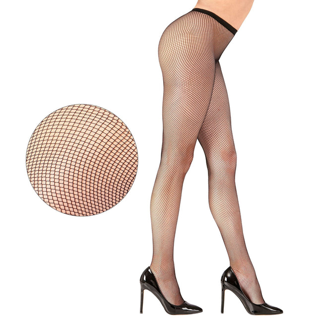 Collants noirs en résille pour dames