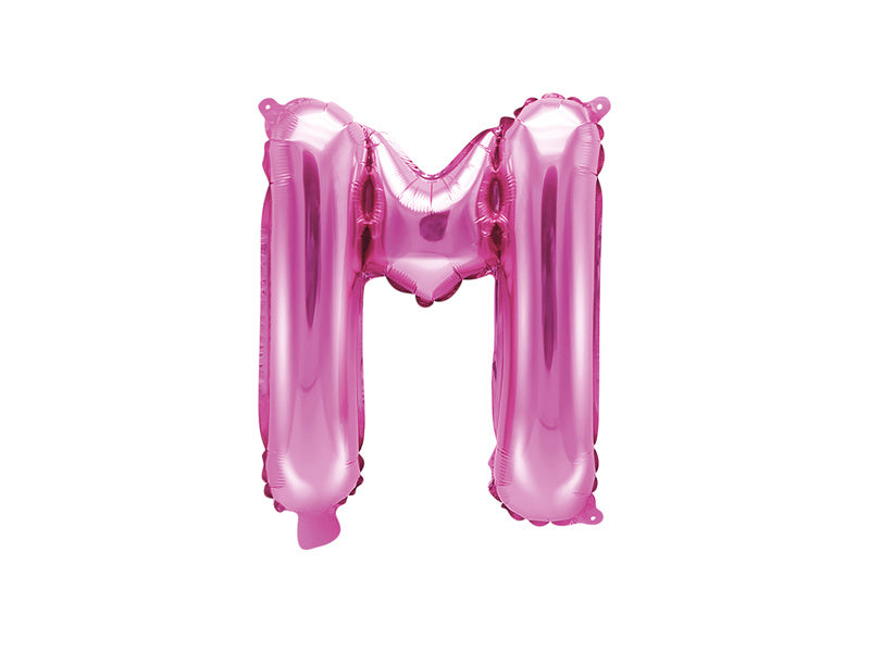 Ballon de baudruche Lettre M Rose Vide 35cm