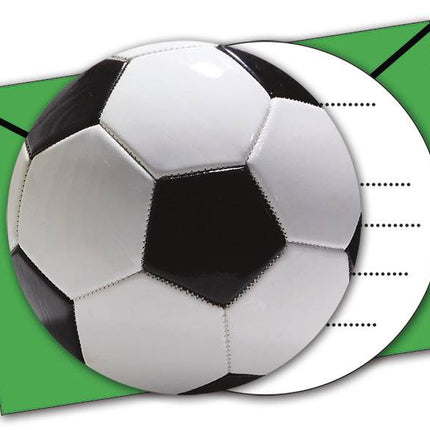 Invitations pour le football Décoration 6pcs