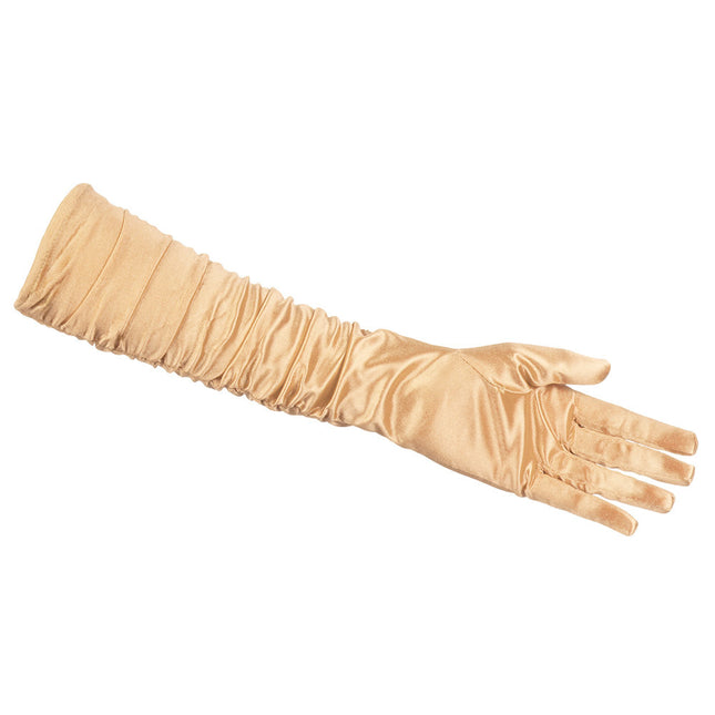Gants longs or