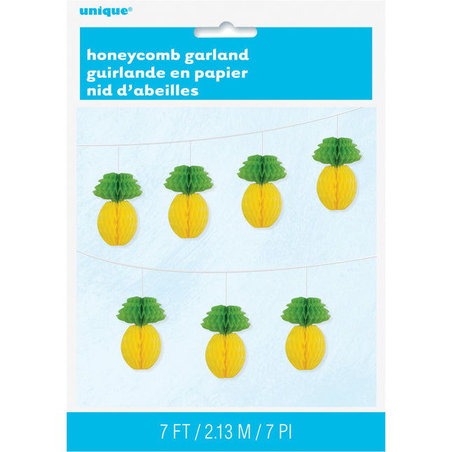Guirlande nid d'abeille Ananas 2.1m