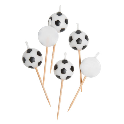 Bougies de football 14cm 6pcs