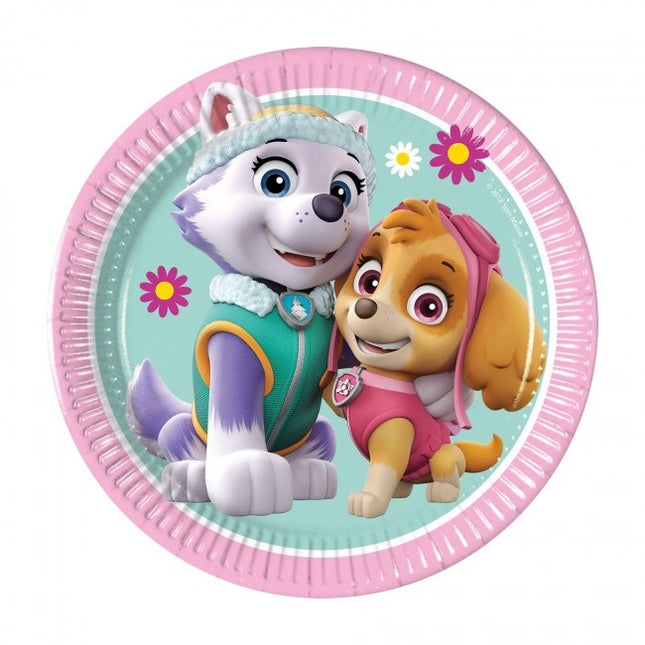 Paw Patrol Assiettes en carton 20cm 8pcs