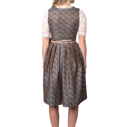 Robe Dirndl verte Oktoberfest Dames Jaquard