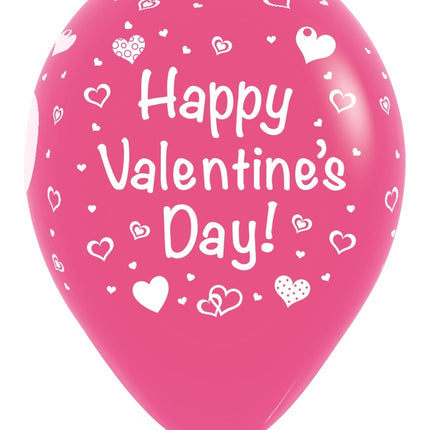 Ballons Happy Valentines Day Mix 30cm 25pcs